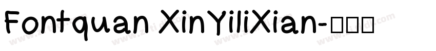 Fontquan XinYiliXian字体转换